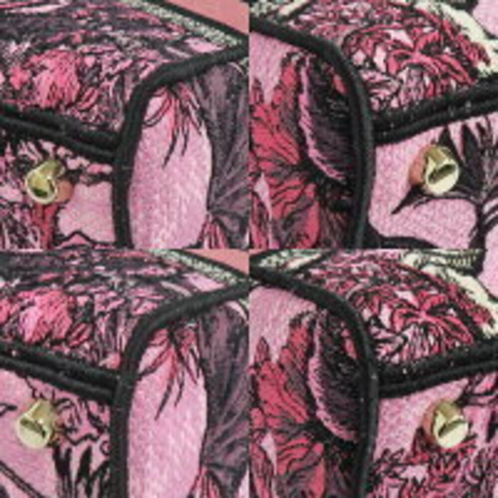 Dior Lady Lite Toile de Jouy Voyage Pink Vivid Animal Handbag - Picture 6 of 6